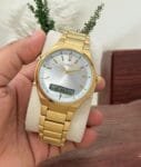 Casio Gents Watch Metal Belt Double Time (8)