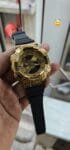 Men's Golden Shock-Resistant Watch | Tough Construction Digital Display