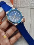 Gc Men’s Watch Blue Silicon Belt (1)