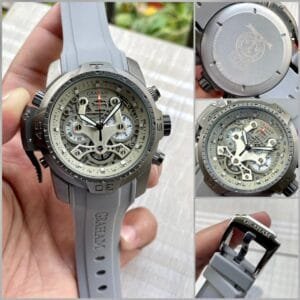 Graham Chrono Fighter Skeleton Dial Watch