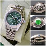 Premium Date Collection Timepiece | Classic Date Window with Magnified Lens