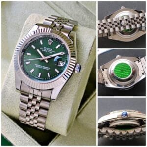 Premium Date Collection Timepiece | Classic Date Window with Magnified Lens