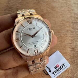 Men's Automatic White Watch | Elegant Swiss-Style Construction