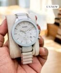 Analog Chrono Ceramic Chain Watch (1)