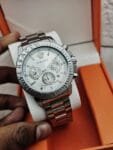 Men’s Chronograph Silver Watch (2)