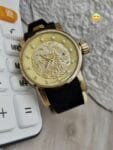 Men’s Silicone Black Belt Watch (3)