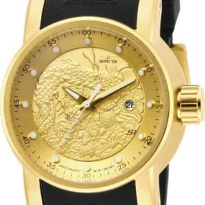 Men's Silicone Black Belt Watch