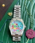 Multicolour Puzzle Pattern Dial Watch (2)
