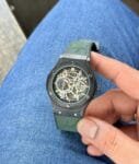 Hublot Olive Green White Figure Black Dial