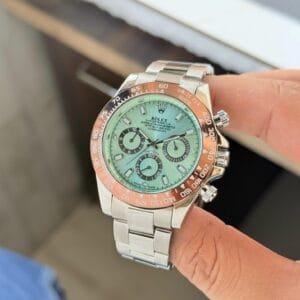 Platinum Ice Blue Daytona Watch | Men's Premium Cosmograph Edition