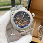 Luxury Gold Skeleton Dial Watch with Transparent Case (2)