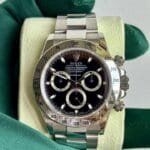 Men’s Platinum Chronograph Watch – White Dial Design