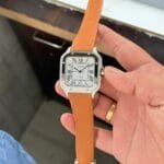 Luxury Automatic Men’s Watch – Roman Dial, Patent Leather Strap4