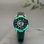 Men’s Luxury Automatic Watch with Aqua Terra Style Design and Open Case Back (1)