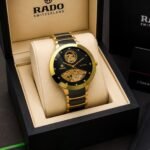 Premium Automatic Men’s Watch – 44mm Ceramic & Metal Edition