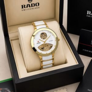 Premium Automatic Men's Watch – 44mm Ceramic & Metal Edition