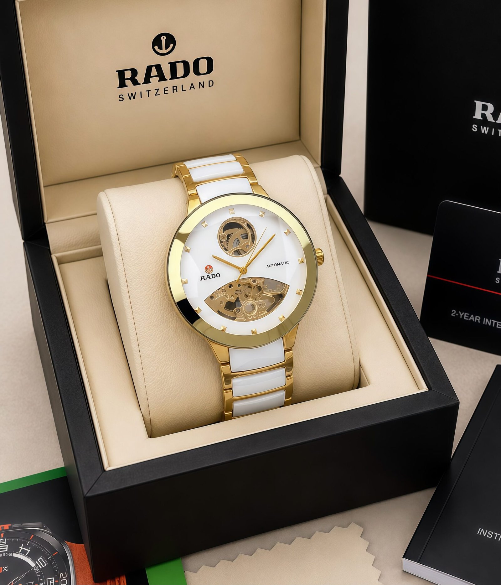 Premium Automatic Men's Watch – 44mm Ceramic & Metal Edition Premium Automatic Men's Watch – 44mm Ceramic & Metal Edition