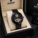 Premium Automatic Men’s Watch – 44mm Ceramic & Metal Edition