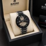 Premium Automatic Men’s Watch – 44mm Ceramic & Metal Edition