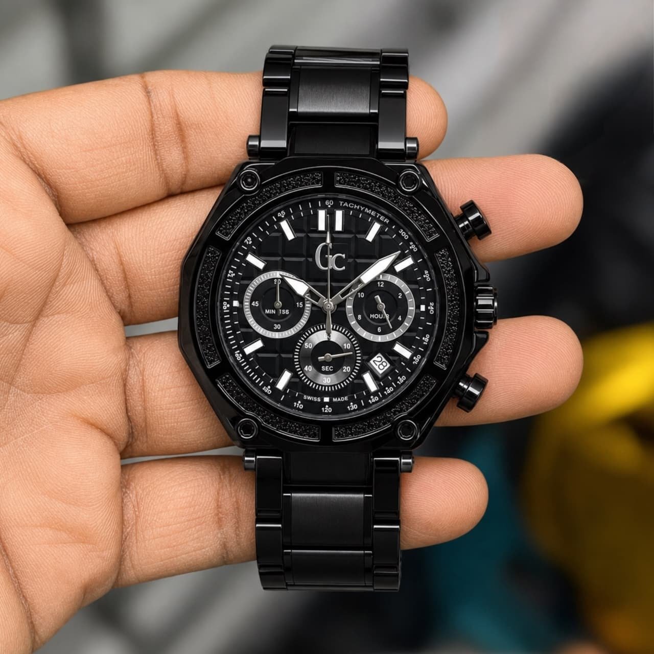 Precision Chronograph Men's Watch – Stainless Steel Edition (2)