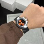 Men’s Silver Bezel Sport Watch – 38mm Sapphire Glass Edition