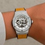 Men’s Executive Open Back Automatic Watch – 42mm Leather Edition