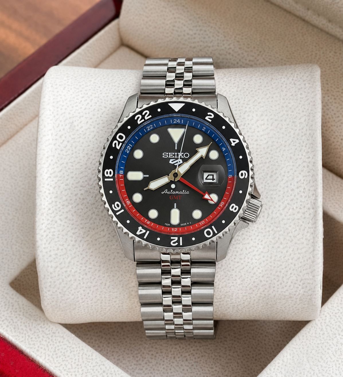 Premium GMT Automatic Men's Watch – Dual Time Sport 43mm