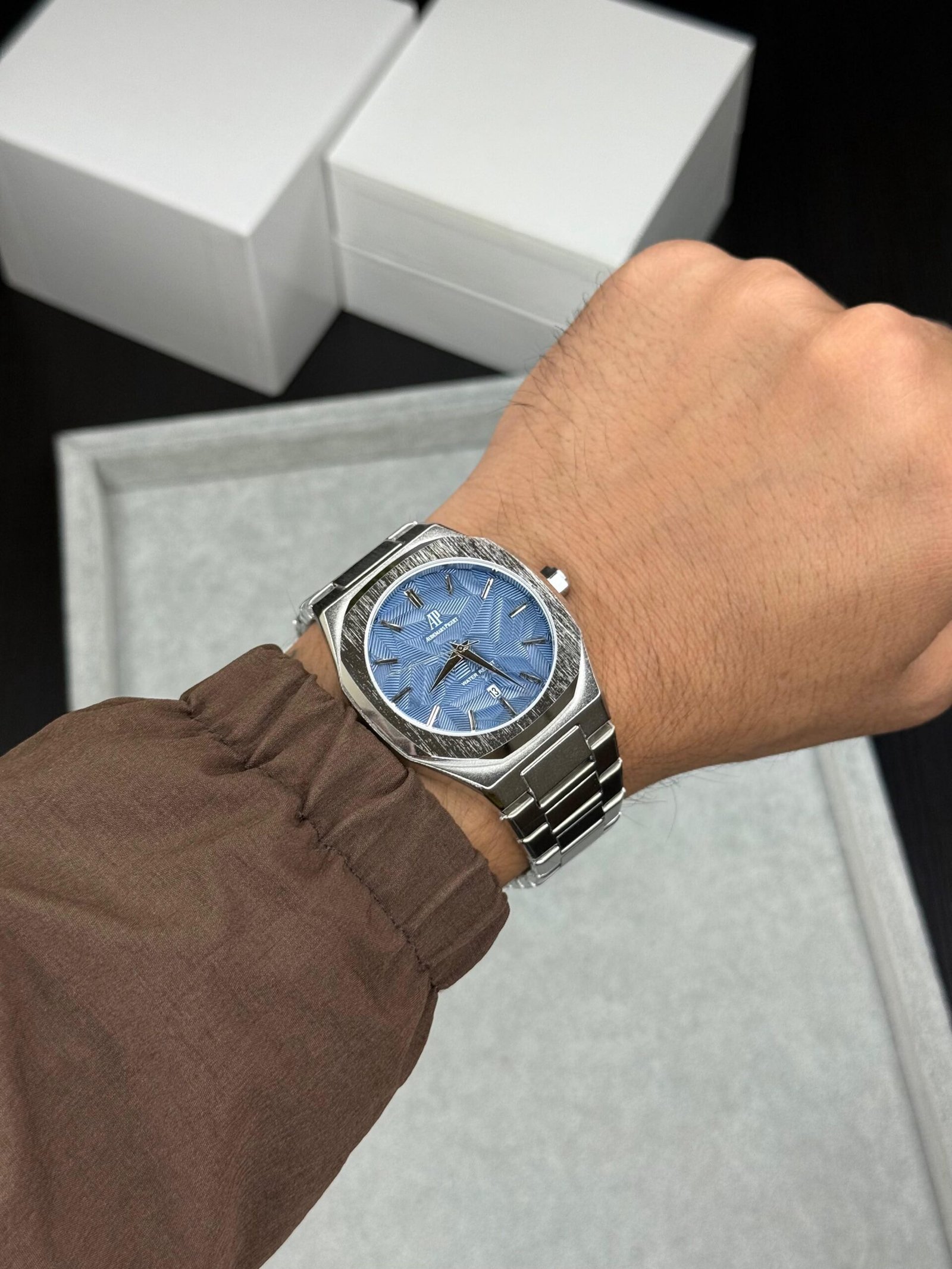 Premium Royal Oak Offshore Men's Watch – Blue Dial 42mm
