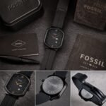 Ultra-Slim Men’s Analog Watch – Black Silicone Date Edition