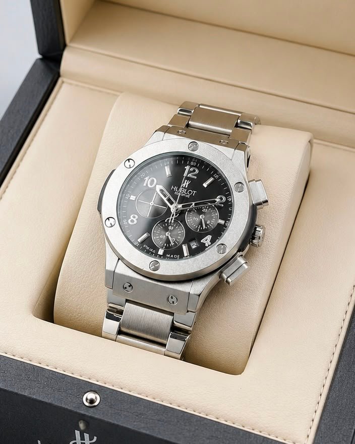 Men's Premium Full Chronograph Watch – Metal Bracelet Edition