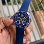 Premium Chronograph Men’s Watch – Rust-Free Steel & Silicon Edition