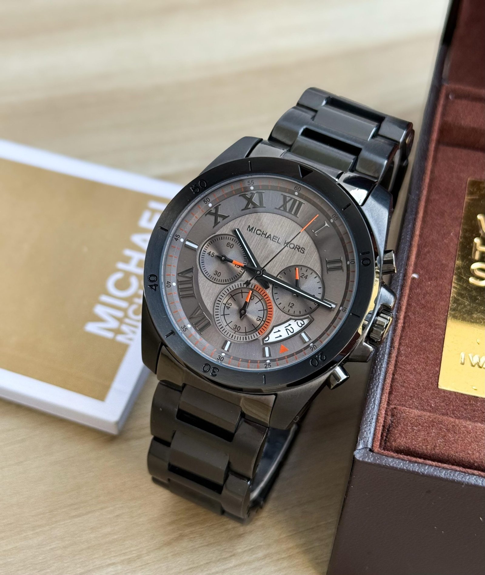 Men's Lexington Gunmetal Steel Watch – 44mm Slim Fit Edition