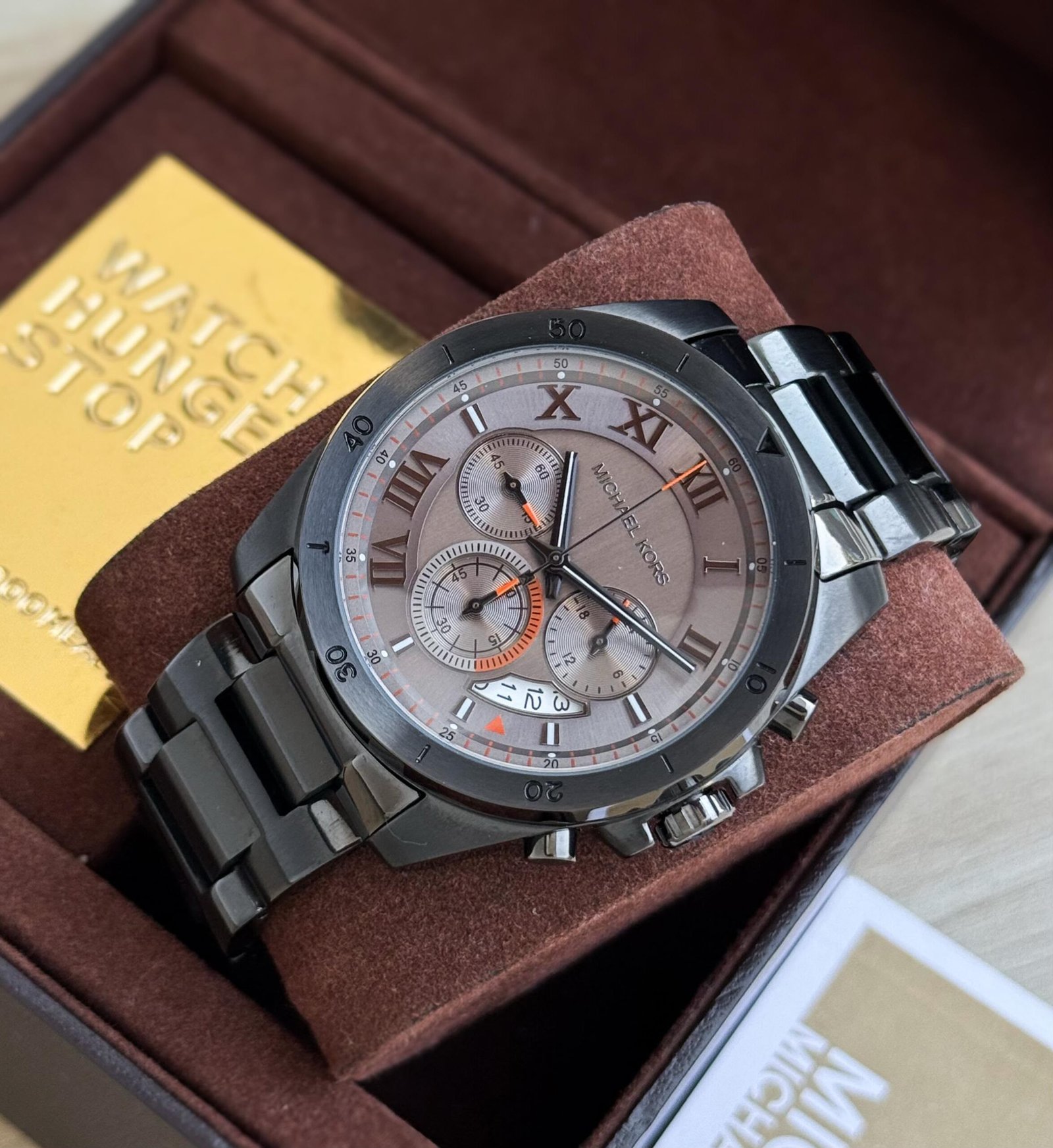 Men's Lexington Gunmetal Steel Watch – 44mm Slim Fit Edition