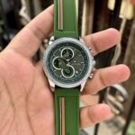Men’s Sporty Chronograph Watch – 44mm Black Dial Racing Edition