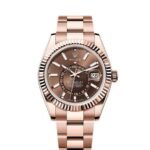 Premium Sky-Dweller Automatic Men's Watch – Rose Gold & Steel Edition
