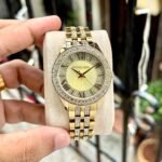 Luxury Gold Harlowe Women’s Watch – Crystal Studded 38mm