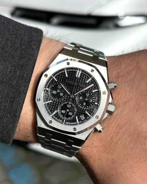 Royal Oak Chronograph Men's Watch – 41mm Silver Steel Edition