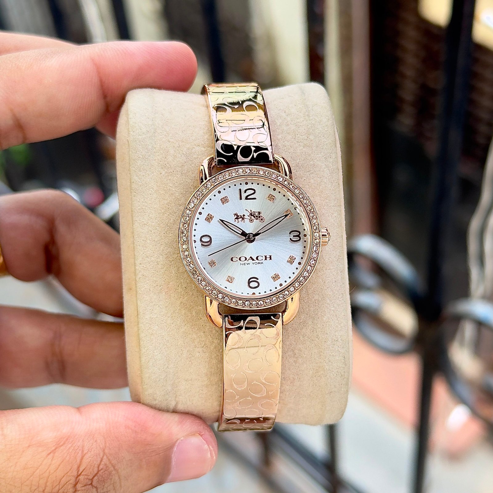 Rose Gold Delancey Women's Watch – Crystal Bezel 30mm Rose Gold Delancey Women's Watch – Crystal Bezel 30mm