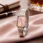 Elegant Square Dial Women’s Watch – 26mm Stainless Steel Edition