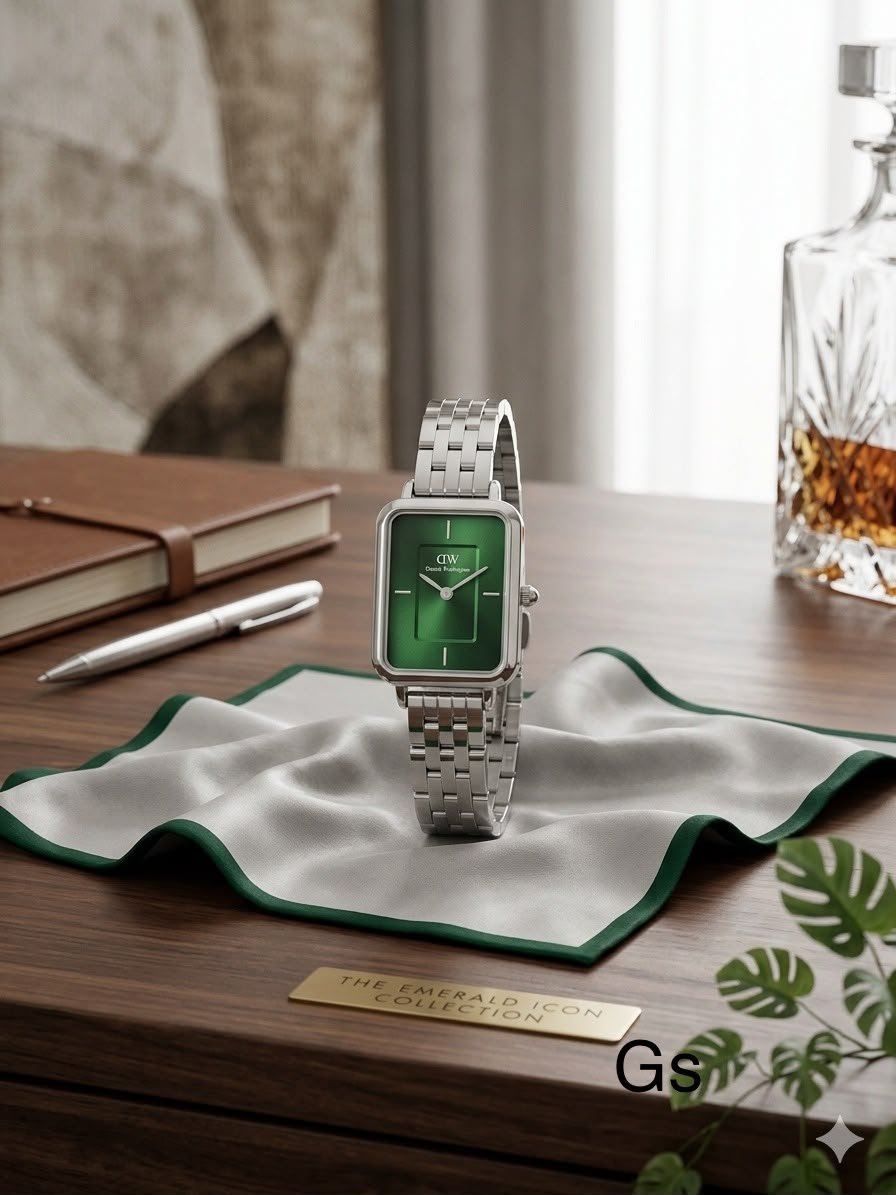 Elegant Square Dial Women's Watch – 26mm Stainless Steel Edition