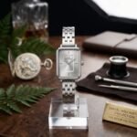 Elegant Square Dial Women’s Watch – 26mm Stainless Steel Edition