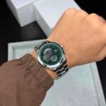 Men’s Multifunction Chronograph Watch – Green Dial 42mm