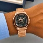 Premium Automatic Men’s Watch – Transparent Back Metal Edition