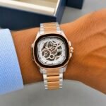 Premium Automatic Men’s Watch – Transparent Back Metal Edition