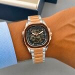 Premium Automatic Men’s Watch – Transparent Back Metal Edition