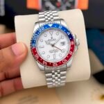 Premium GMT Men’s Watch – Heavy Stainless Steel Date Edition