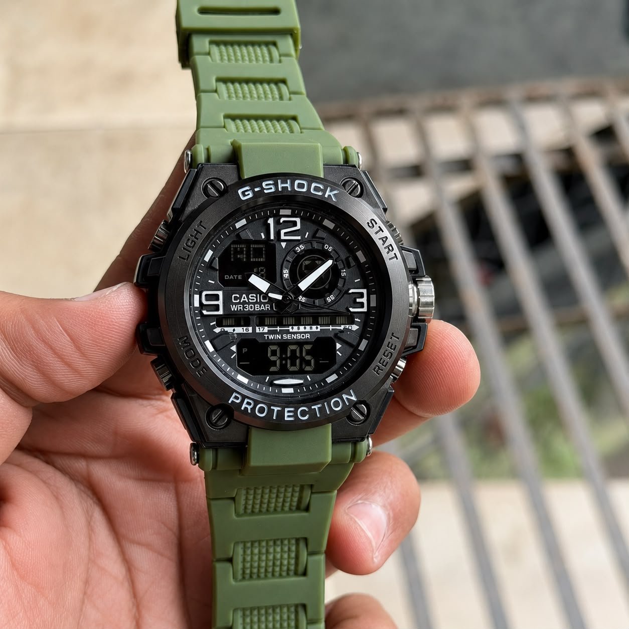 Rugged G-Style Hybrid Men's Watch – Shock Resistant Sport Edition