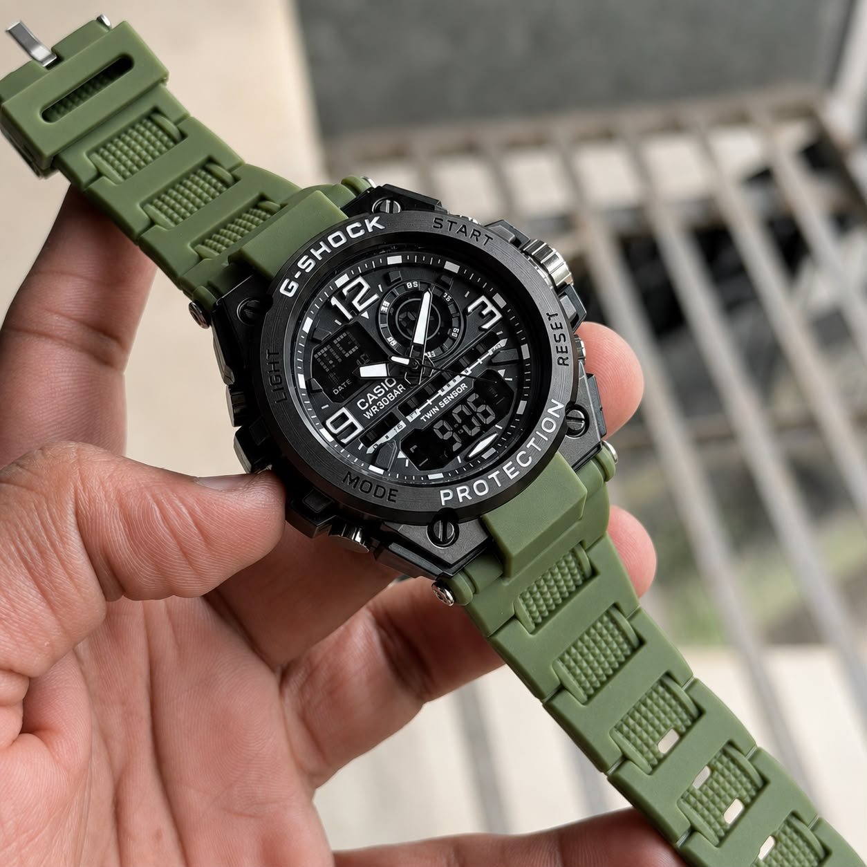 Rugged G-Style Hybrid Men's Watch – Shock Resistant Sport Edition