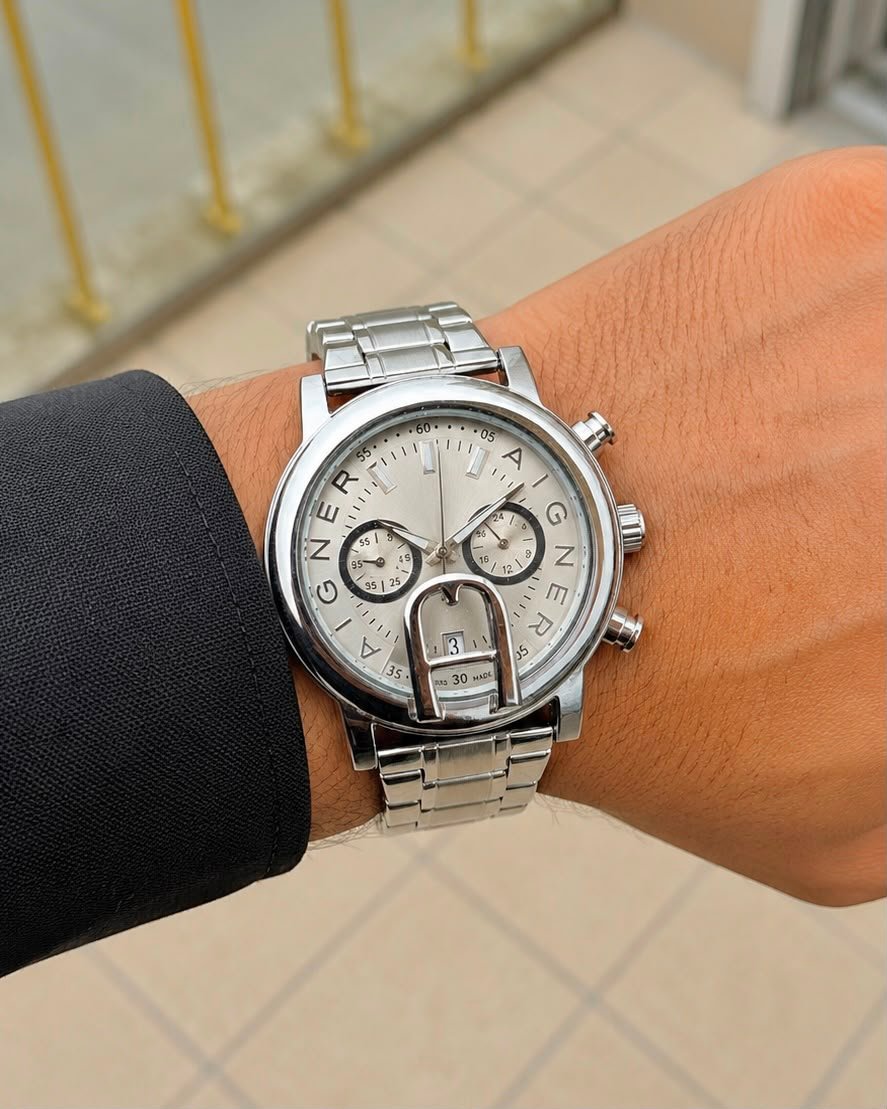 Premium Men's Quartz Watch – 12-Hour Date Edition