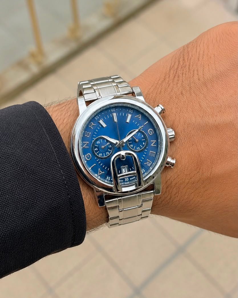 Premium Men's Quartz Watch – 12-Hour Date Edition